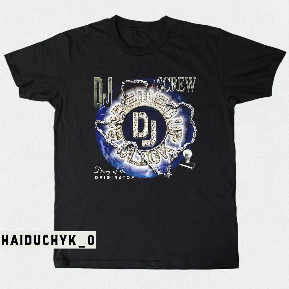 Dj Screw Diary of the Originator Unisex Black T-shirt S-5XL Unisex T-Shirt M