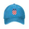 Custom Punk Cotton Coat Of Arms Of Croatia Baseball Cap for Unisex Women Breathable Dad Hat PerforUnisexce