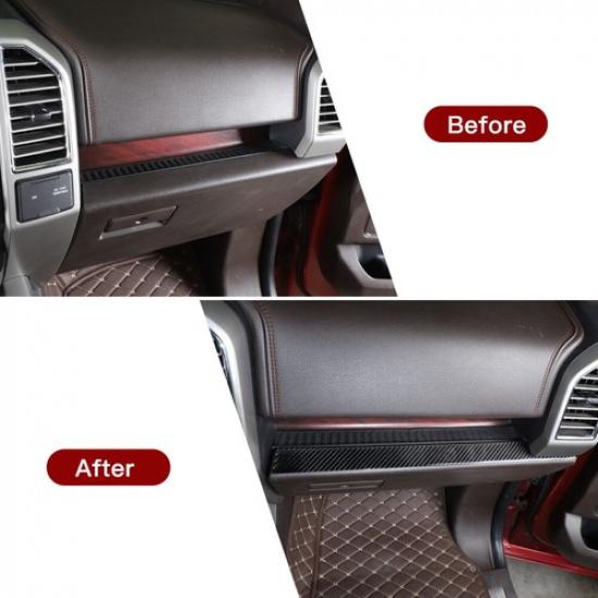 Center Console Co-pilot Decoration Strip Trim Cover Decor for Ford F150 2015-20