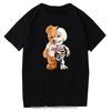Teddy Bear Tshirt Cool Robotic Graphic Tops Harajuku Cartoon Streetwear Fitness Clothes Casual Fashion Tee Roupas Masculinas