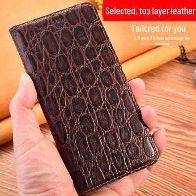 ZTE Nubia Z70Ultra Pouzdro z pravé kůže s odklápěcím krytem pro Z40Pro/Z60S Pro