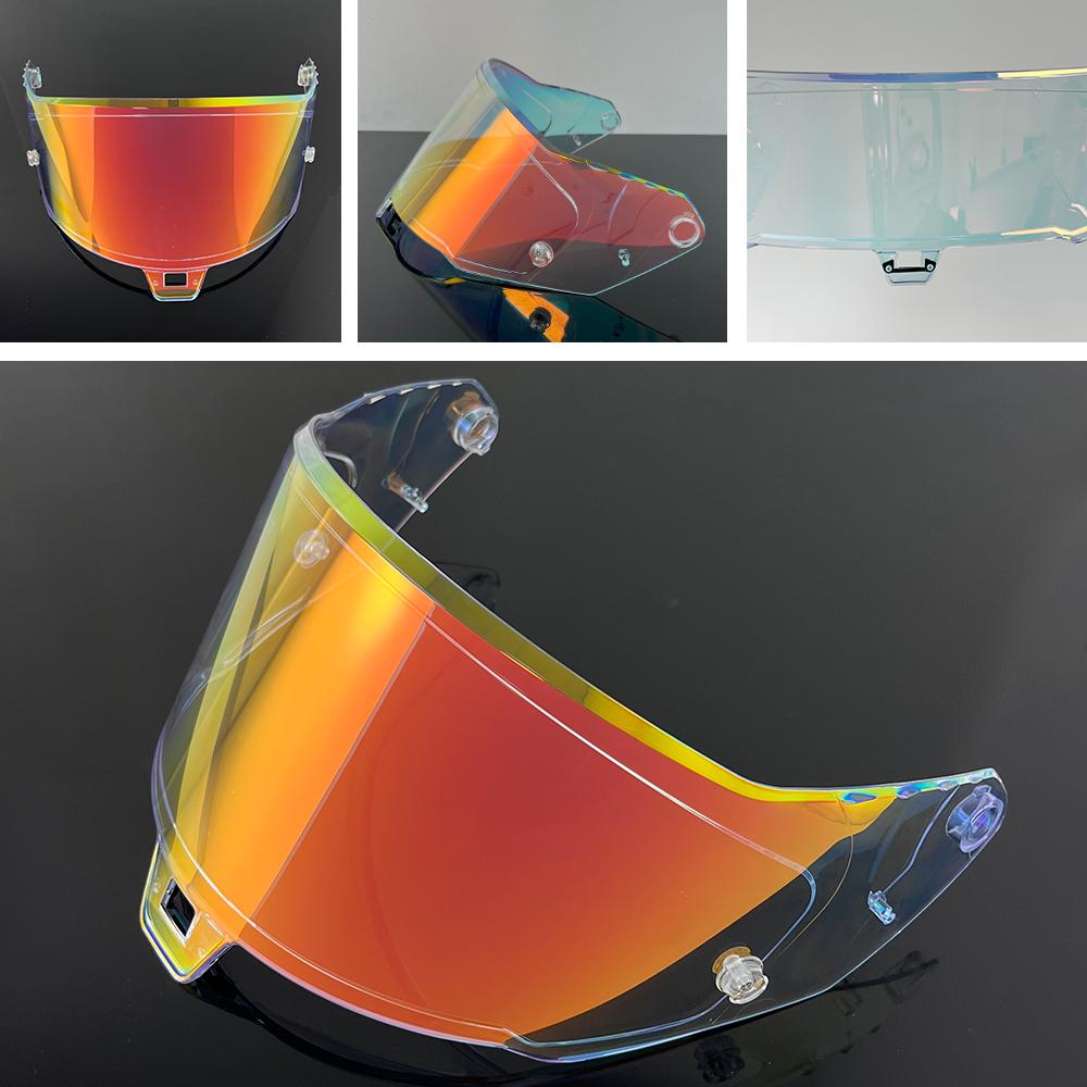R10 Helmet Visor for Alpinestars Supertech R10 Motorcycle Helmet Visor Goggles Plating Silver Red Replacement Lens