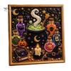 Relaxing Stress Relief Crafts Halloween Faux Pearl Painting Kit, DIY Witchcraft Art 3D Crafting Materials Bead Wall Craft Kit for Adults Beginners,