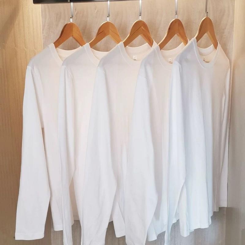 Men's Heavyweight Long Sleeve Cotton T-shirt: Versatile, Loose-Fit Base Layer for Autumn/Winter 2025