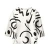 Children's 3/4 Sleeve Tops Knit  Casual  Print T Shirt Round Neck Pullover Blouse