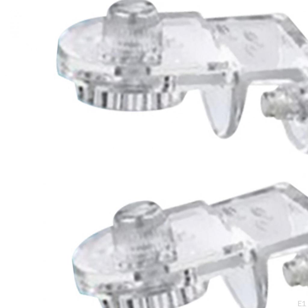 2x Aquarium Screen Net Clips Cover Clamps Sturdy Jump Guard Transparent Multi Functional