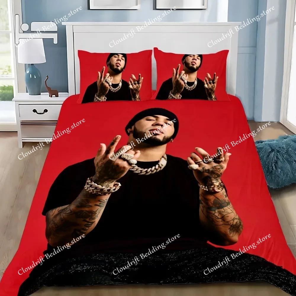 Duvet Cover Anuel AA 3D Exquisite Hasta La Muerte Digital Printing Bedding Set Comforter Bed Youth Home Decor Kids Boys Gift