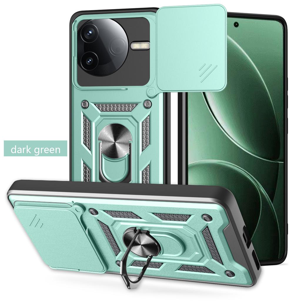 Für Xiaomi Poco F7 Ultra Hülle Poco F7 Pro Abdeckung F7 Ultra Magnetischer Ringhalter Rüstungs-Handyhülle Schieb-Kamera-Schutz Rückseite