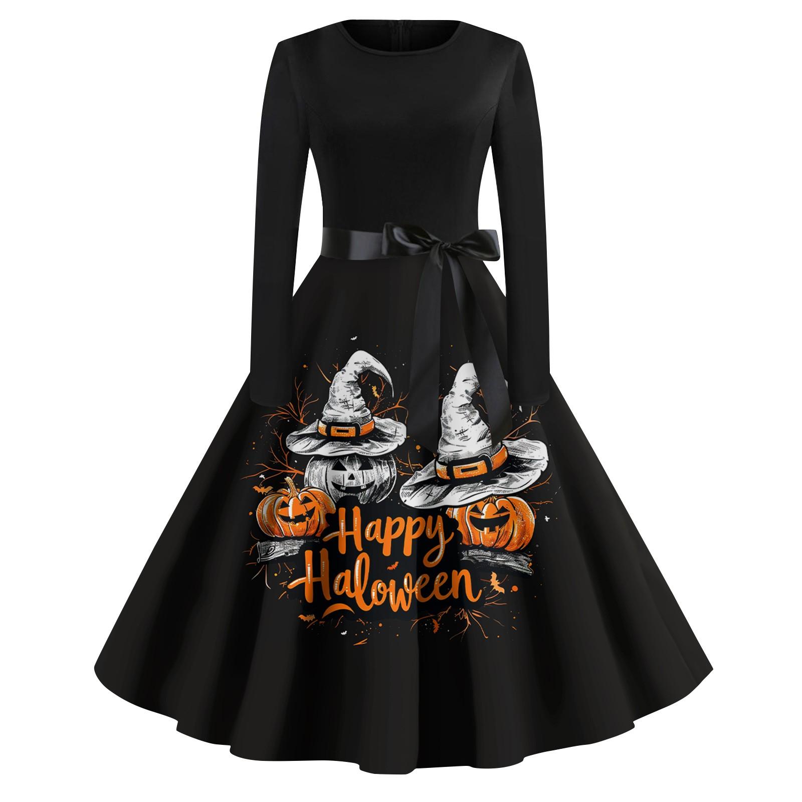 

Женское повседневное модное платье с длинным рукавом и принтом, вечернее повседневное платье с круглым вырезом XXL