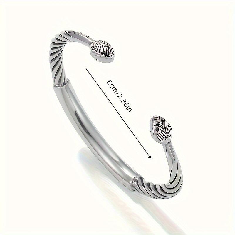 

HUA HUA Sterling Silver Personality Retro Six-Character Mantra Leather Bracelet Fashion Woven Men s Bracelet серебряный