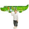 SucceBuy 9-Activities Crocodile Kids Busy Hanging Board Toy Montessori Early Learning Puzzle Decor Panels Toys for Children Gift