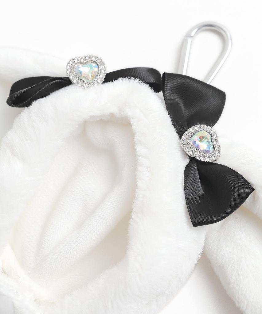 Double Ribbon Animal Plush Kigurumi 15cm Stuffed Animal Cute Oshikatsu Oshikatsu Goods Gift Present F Pattern 1 [WEGO] Women's