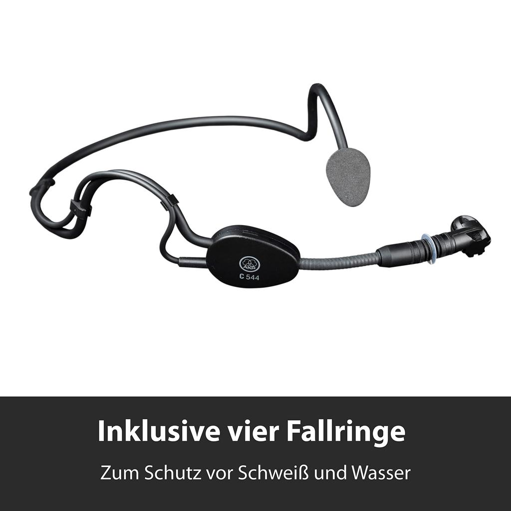 AKG C544 L Headset Microphone Headworn Microphone for AKG Wireless Systems -