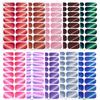 New Glitter Cat Eye Nail Polish Film Nail Stickers, 16-Neck Glitter Diagonal Cat Eye Waterproof Nail Art Stickers
