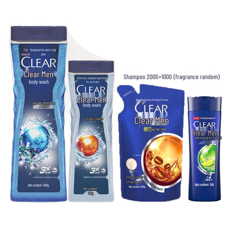 

Clear Men Icy Fresh Oil Control Shower Gel & Shampoo Set