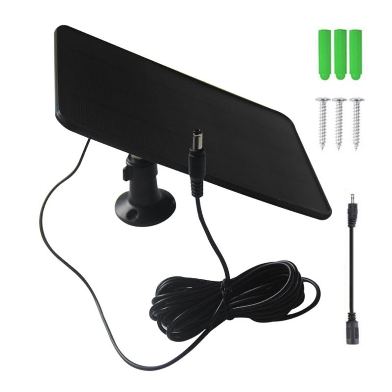 

High Efficiency 6W Monocrystalline Solar Charging Board For Security Cameras And Electronic Devices чорний