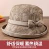 Autumn and Winter Old Man Hat Female Mother World Versatile Bucket Hat Winter Warm Old Man Hat Elegant Basin