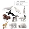 10 Pcs Arctic Animals Figurines Simulation Miniture Animals Models Kit Children Early Learning Tools