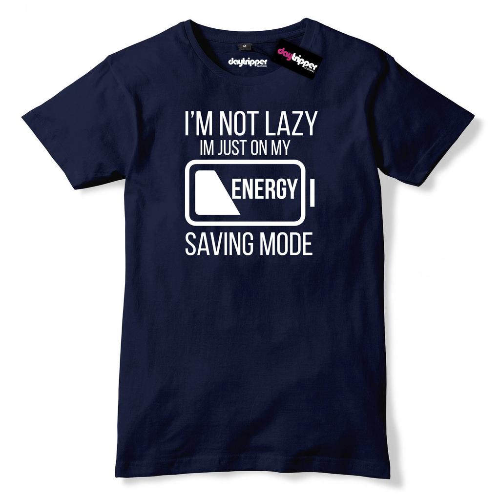 I'm Not Lazy I'm Just On My Energy Saving Mode Mens Premium Mens Kids T Shirt Funny Slogan
