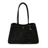 Vintage Suede-Like PU Tote Bag Women Large Capacity Commuter Shoulder Crossbody Style