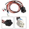 For ICOM IC7000 IC7600 FT450 TS480 FT950 4Pin 12AWG Power Cable Temperature Resistant Compatibility with Models