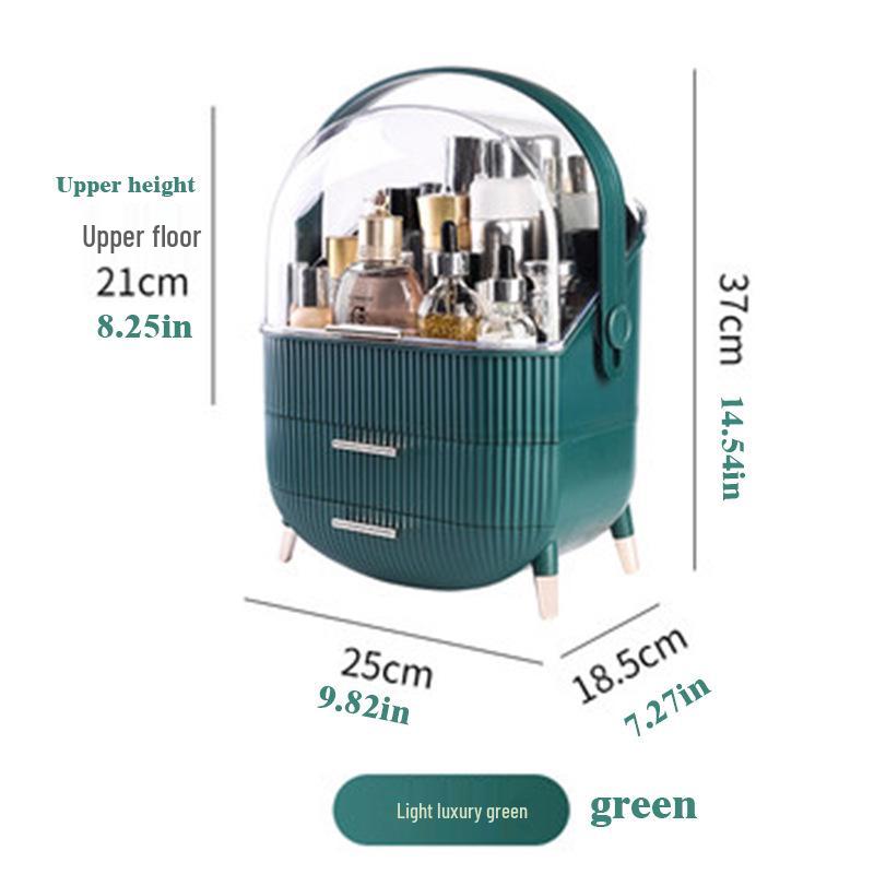 

Элегантный ящик для хранения косметики и средств по уходу за кожей: Современный, Пыленепроницаемый, Минималистичный Дизайн 29x19x38 cm