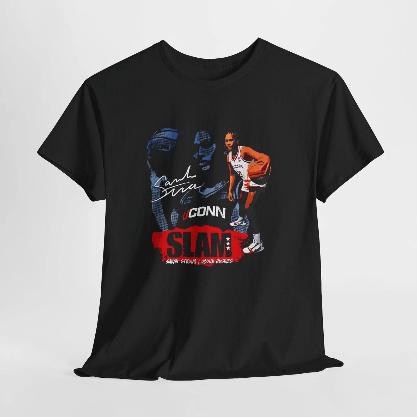 Sarah Strong UConn Huskies SLAM Magazine Portrait Basketball Signature shirt S