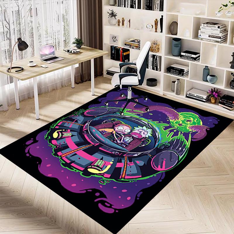 Space Adventure Friends Carpet For Playroom Bedroom Living Room Sofa Home Decorkids Game Area Rug Nonslip Floor Mat