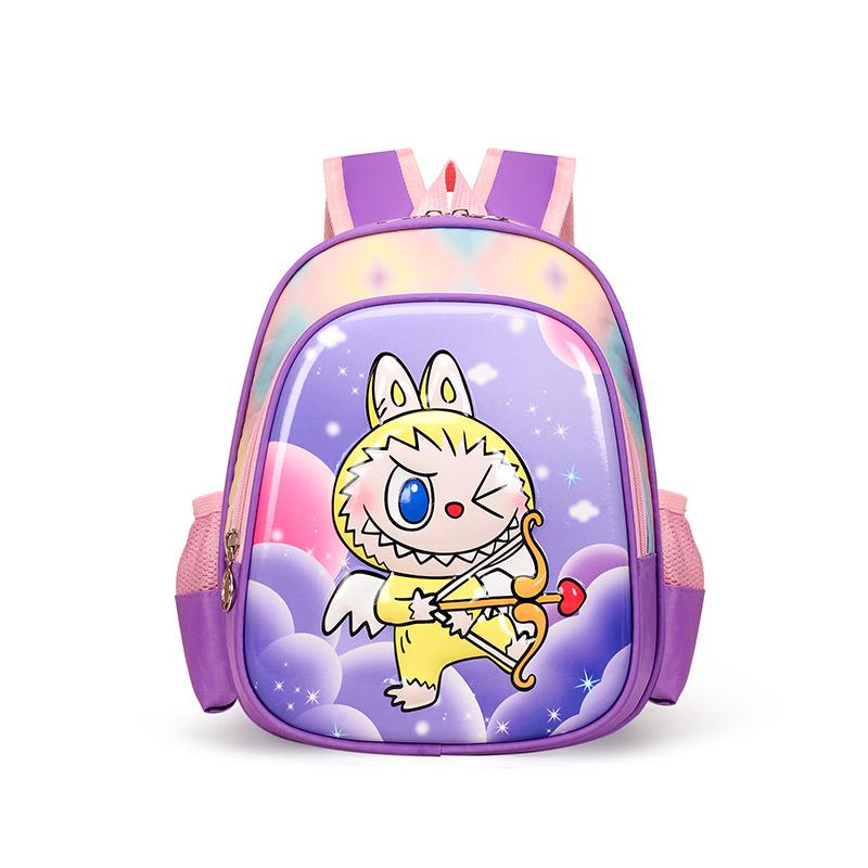 School BagsLabubu children's men's and women's large-capacity cartoon animation student backpack 12 inches
