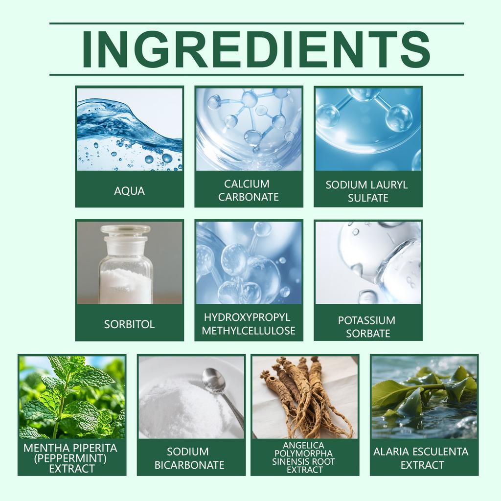 Herbal Fresh Zahnpasta, Zahnpasta mit milden Inhaltsstoffen, Zahnpasta für die tägliche Reinigung und Zahnpflege