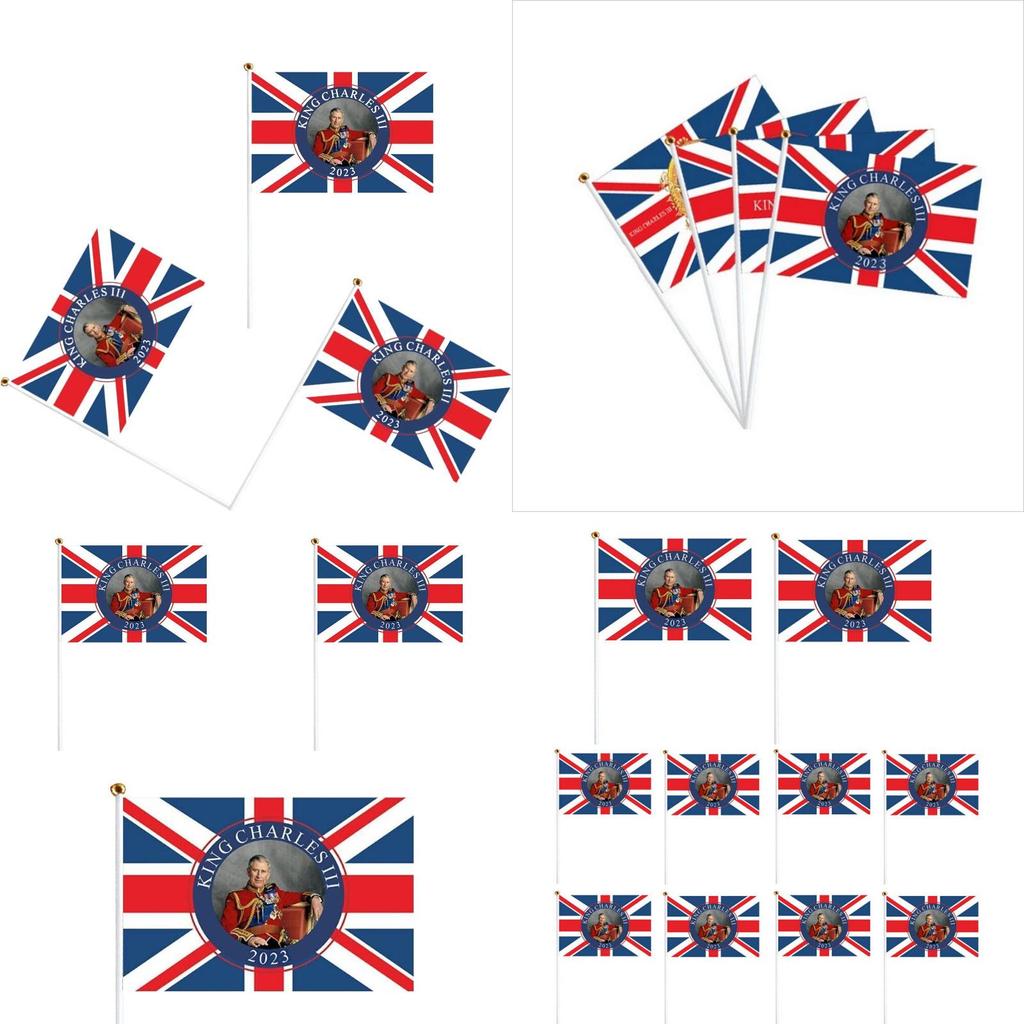 Digital Heat Transfer Printing Royal Flag Of King Charles Iii Durable And Sturdy