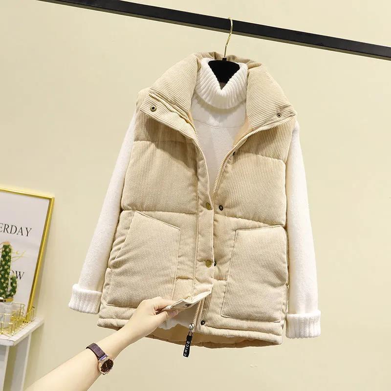 Вельветовый жилет, утолщенный жилет, женская куртка S