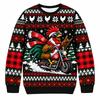 Funny Rooster Ugly Christmas Sweatshirt Men Women 3D Print Ugly Sweater Holiday Party Pullover Xmas Gift For Men Women Top New