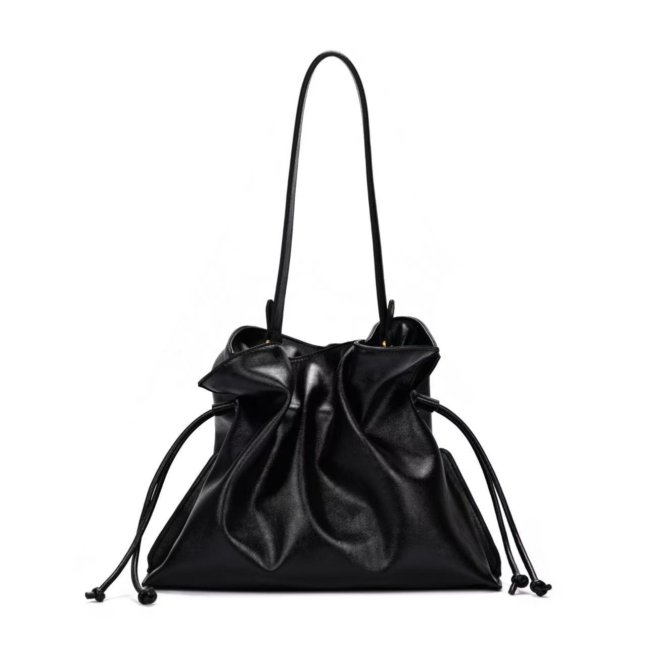 

Повседневная мягкая сумка большой вместимости, женская новая популярная универсальная сумка через плечо, модная плиссированная сумка-мессенджер 29cm*12cm*23cm