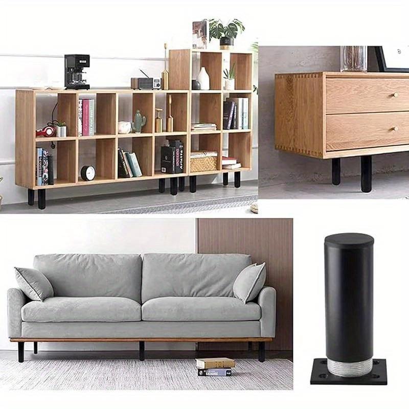 4pcs Stainless Steel Furniture Legs Metal Adjustable Round Metal Furniture Replacement Corner Feets