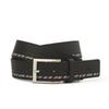 Black Check Line Strap Cowhide Bit Belt Dbbe6e201bk