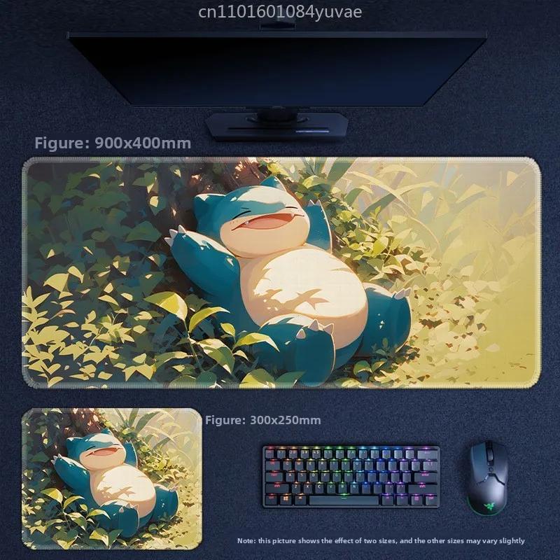 Classic Cartoon Anime Pokémon Pikachu Mewtwo Eevee Leather Mouse Pad Lucario Squirtle Gardev Keyboard Pad Large Game Table Mat