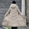 Women Coat TIDENOVEL Winter Women Thick Cotton Padded Coat Down Parka Women Long Jacket Hooded Plus Size
