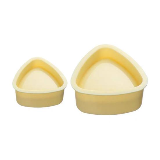 2Pcs Sushi Mold Rice Ball Maker 2-in-1 Triangular Onigiri Press with Lunch Box Compact Kitchen Tool for Bento Picnic Office Meals
