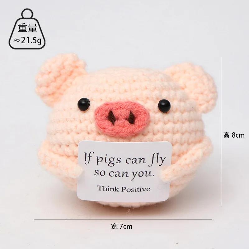 Hand-Woven Crochet Doll Positive Energy Potato Funny Vegetables Fruits Toy Emotion Expression Gift Pocket Hug Knitting Ornaments