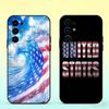 The Culture of the American Flag Phone Case For Samsung S25,S24,S21,S22,S23,S30,Ultra,S20,Plus,Fe,Soft Silicone Black Cover