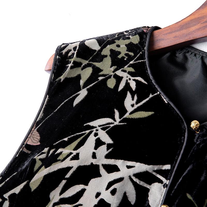 Women's New Chinese Style Floral Round Neck Vest