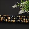 Colored Dreamy Tiger Eye Stone Round Loose Beads for DIY Jewelry