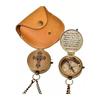 Pocket Brass Compass Religious Gift for Men Women boy Baptism First Enrgraved