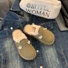 2024 House Slippers Platform Fur Flip Flops  Shoes Woman Winter Footwear Cover Toe Plush New Slides Snow Boots Winter