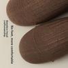 5 Pairs of Female Autumn and Winter Pure Color Warm Boneless Sweat Absorption Breathable Plus Long Pile Socks