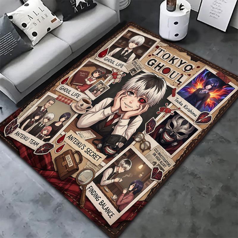 Tokyo Ghoul Carpet Rug For Living Room Bedroom Home Sofa Decoration Kids Play Nonslip Floor Mat