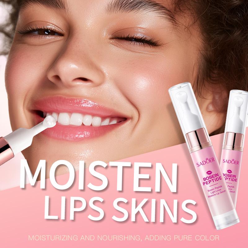 Sadoer Lippen-Booster Aufpolsterndes Serum-Gel Hyaluronsäure Feuchtigkeitsspendend Nicht reizend Aufhellen von verblassten Linien Aufpolsternde Produkte