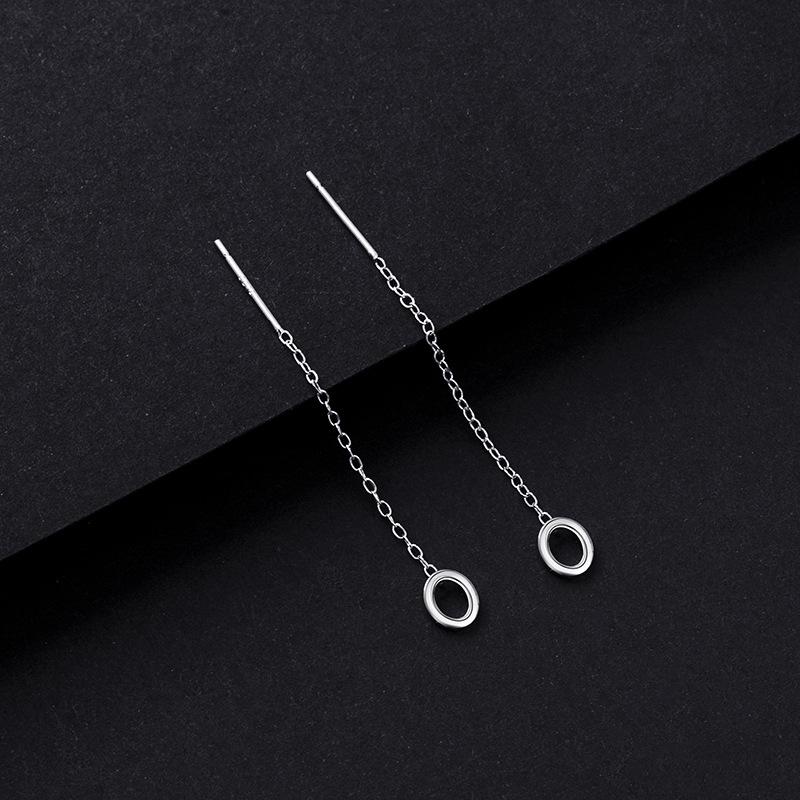 

Серьги-кисточки Banyan Tree S925 Sterling Silver Initial Tassel — Niche Design, длинные, высокого класса 925 Silver