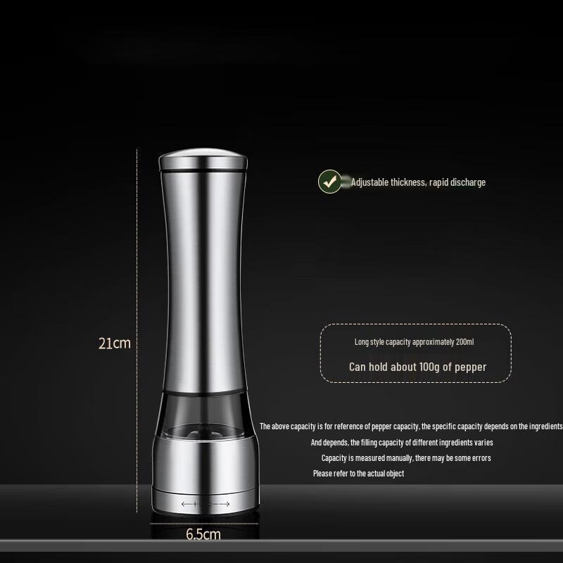 Baijie Stainless Steel Manual Pepper Grinder